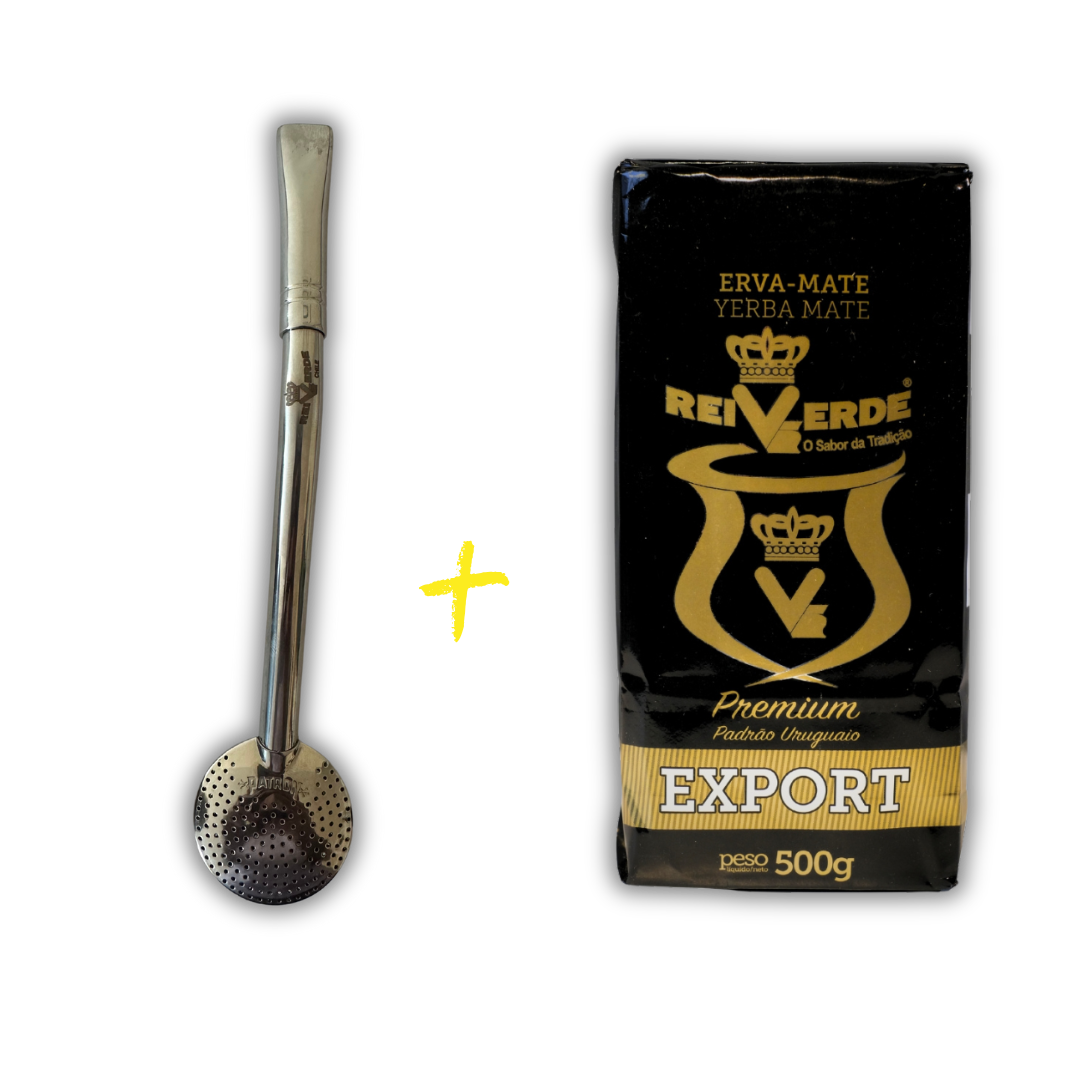 Promoción Bombillon Rei Verde + Yerba Premium 500g gratis