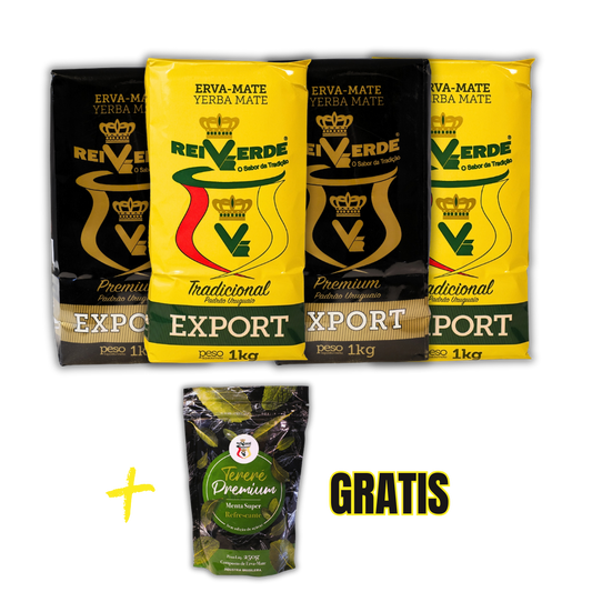 Promoción Yerbatera PRO 2Kg Premium & 2Kg Tradicional + Tereré premium GRATIS