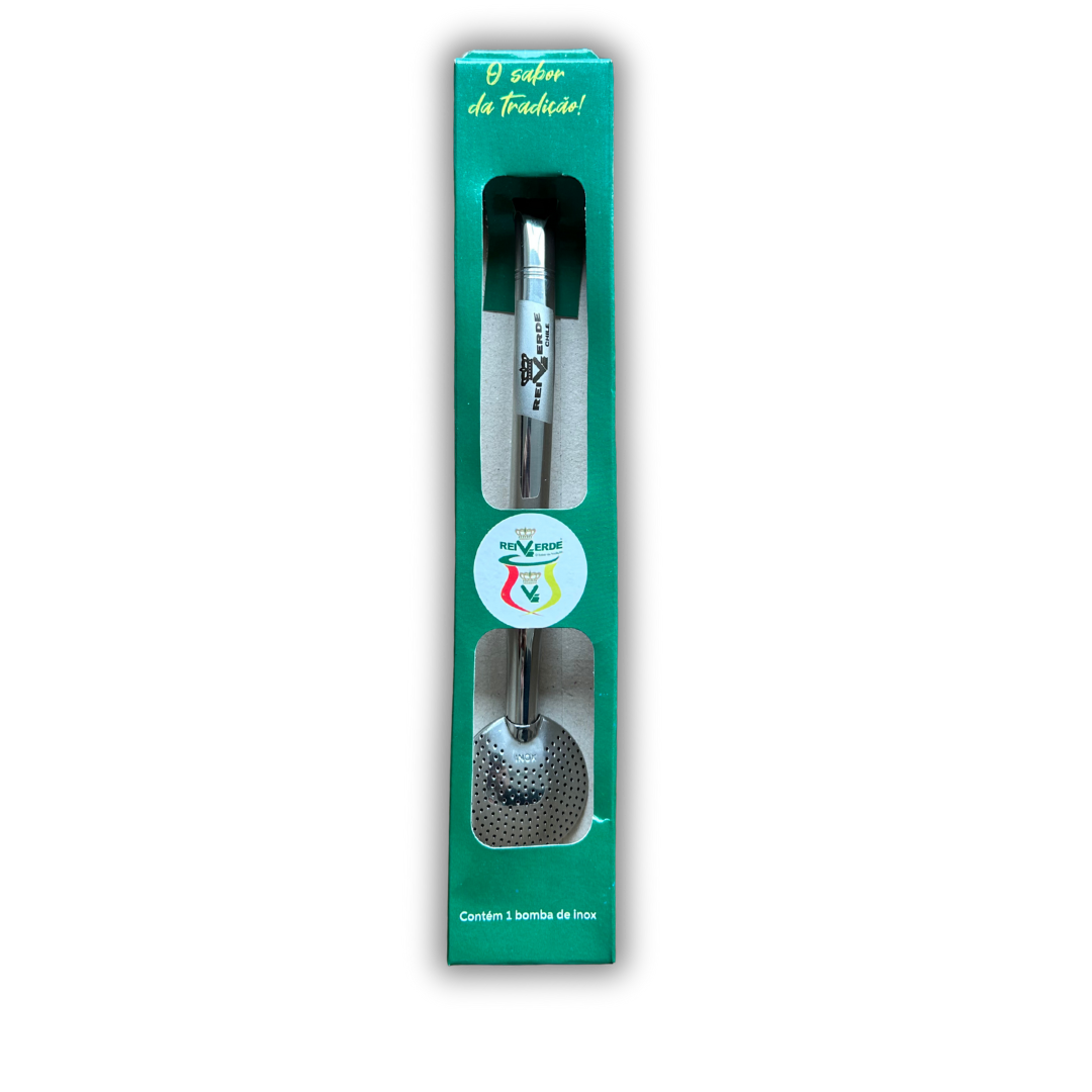 Promoción Bombillon plano Rei Verde + Yerba Premium 500g gratis