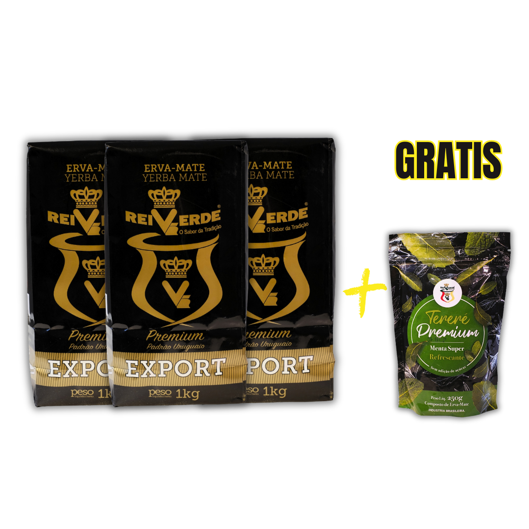 Promoción 3 kilos de Rei Verde Premium + Un paquete de Tereré Premium GRATIS