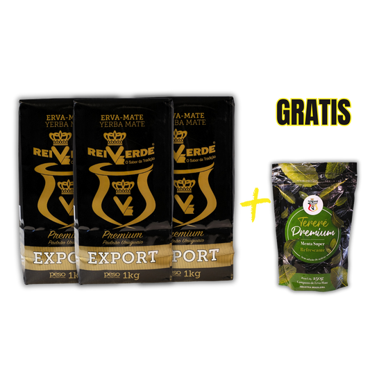 Promoción 3 kilos de Rei Verde Premium + Un paquete de Tereré Premium GRATIS