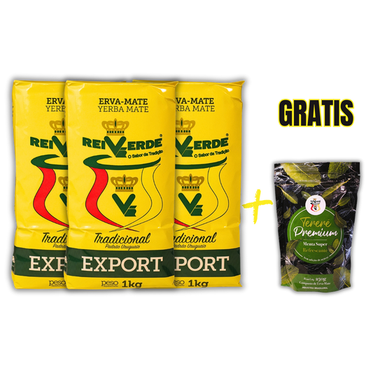 Promoción 3 kilos de Rei Verde Tradicioanl + Un paquete de Tereré Premium GRATIS