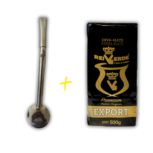 Promoción Bombillon Rei Verde + Yerba Premium 500g gratis
