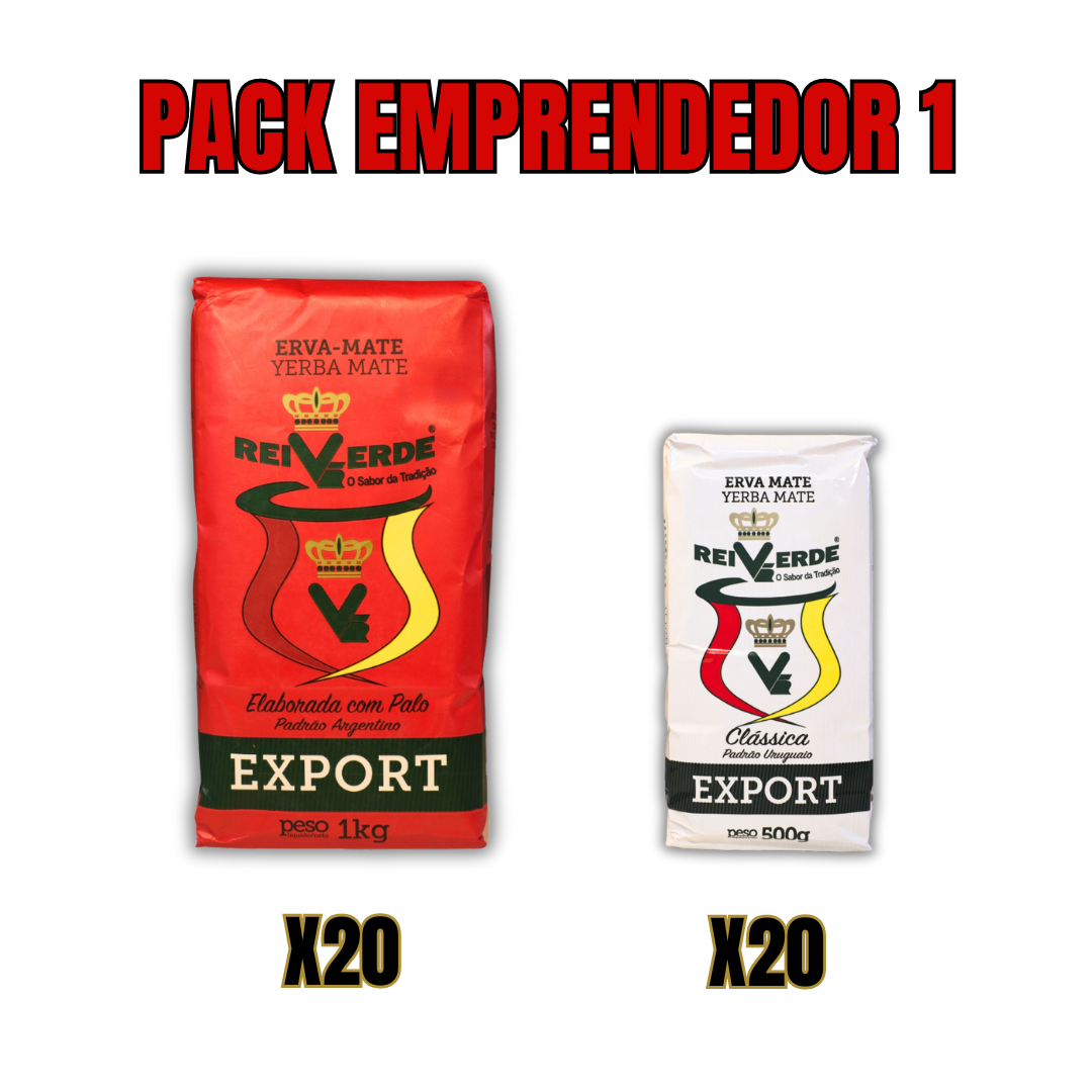 PACK EMPRENDEDOR 1: 20 paquetes de Padrón Argentino 1kg + 20 paquetes de Clásica de 500g