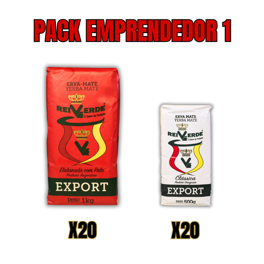 PACK EMPRENDEDOR 1: 20 paquetes de Padrón Argentino 1kg + 20 paquetes de Clásica de 500g