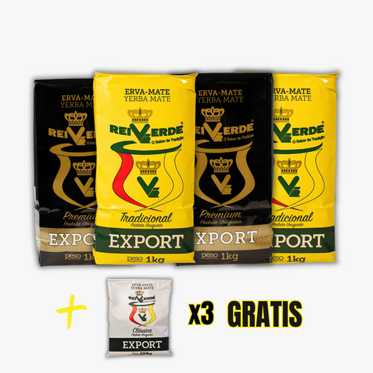 Promoción Yerbatera PRO 2Kg Premium & 2Kg Tradicional + 3 yerbas de 100g GRATIS