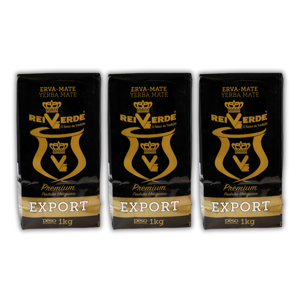 Pack x3 Yerba Mate Rei Verde Premium 3x1kg