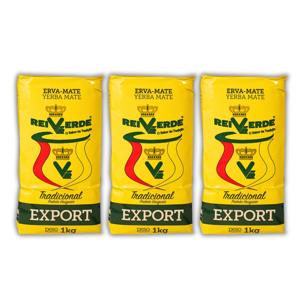 Pack x3 Yerba Mate Rei Verde Tradicional 3x1kg