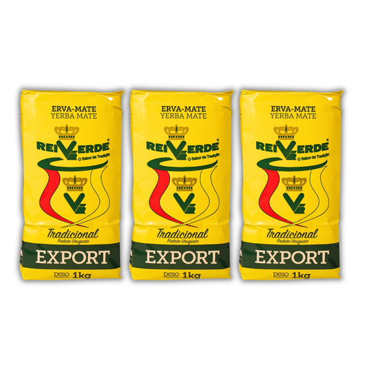 Pack x3 Yerba Mate Rei Verde Tradicional 3x1kg